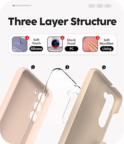 Coque Galaxy S23 Plus silicone liquide évite rayures protection rose - 3