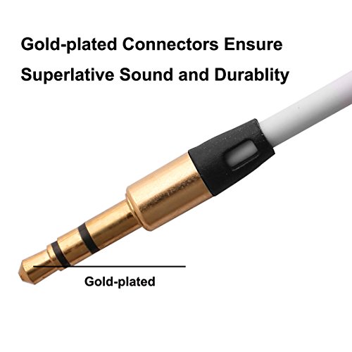 Cable auxiliar de audio estéreo jack 3.5mm 3 metros miniatura 3