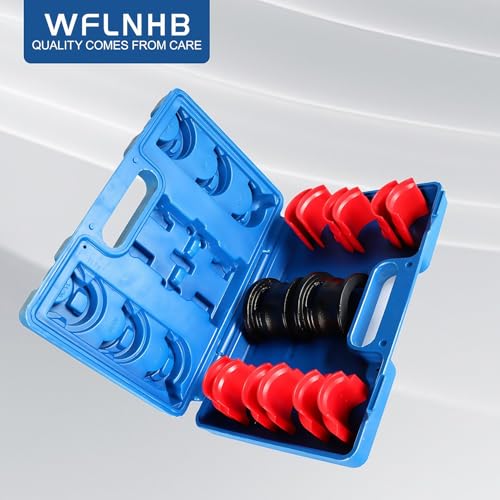 Image of WFLNHB 14x Fork Seal Driver Tool Kit Replacement for Universal Motorcycle | Replacement for 35 /36 40 /41 42 /43 45 /46 47 /48 49 /50mm