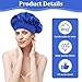 HJZHII 8 Pcs Bonnet Sleep Cap, Adjustable Satin Bonnets Beanie Hat Hair Wrap for Women Frizzy Curly Natural Hair Sleeping Breathable Outside Night Hairs Protection Multicolor