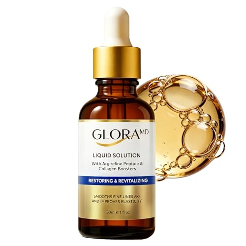 Gloramd Official Face Lifting Serum Gloramd Official Liquid Solution Anti-Aging Serum Essence Oil with Peptide & Collagen Hydration Moisturizing and Firming Reduce Fine Lines (1Pc)