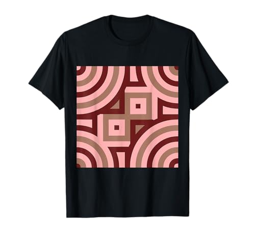 Cuadrados Triángulos Abstractos Geométricos 2025 Mousse Mocha Camiseta