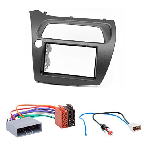 CARAV 11-120-11-2 2-DIN Marco de plástico para Radio Adaptador Dash rodeado Trim Kit de instalación