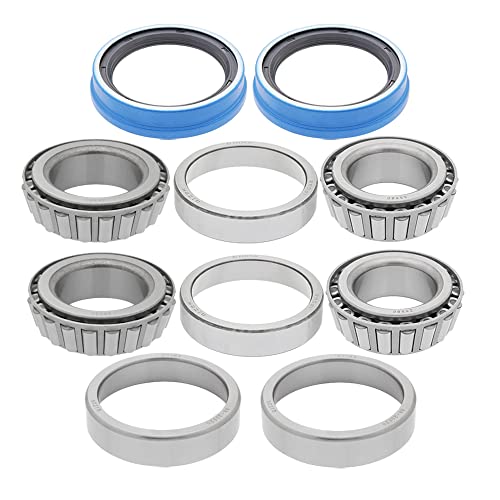 [2-Pack] 10,000 lbs Trailer Axle Bearing Kit - 10K GD, Inner Bearing Set: 28580/28521, Outer Bearing Set: 25580/25520, Oil Seal 091030, #99 Spindle AL-K0 Rockwell Hayes