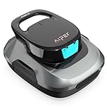 AIPER Robot Limpador de fundos piscina sem cabos, aspirador automático com 90 min de automonomia, estacionamento inteligente e sucção poderosa. Ideal para piscinas elevadas de até 80 m²