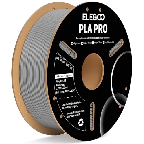 ELEGOO PLA PRO 3D Printer Filament 1.75mm Grey 1KG