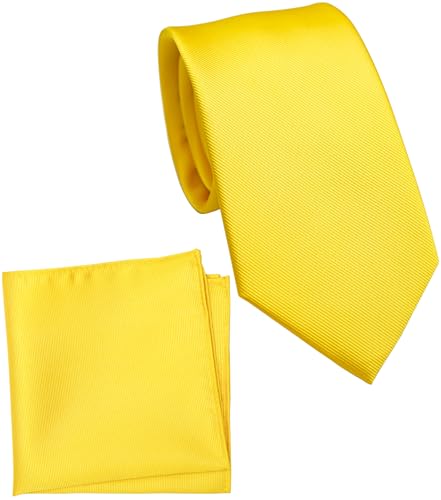 Image of Classic Tie and Pocket Square Set for Men, 3.2-Inch Standard Width