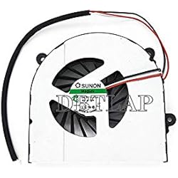 Ventilador Clever DBTLAP Ventilador de la CPU del Ordenador portátil para Clevo W150 W150er W350 K590S K660E W350ETQ W370 W370ETQ W370SKQ Notebook AB7905HX-DE3 6-23-AW15E-010 6-23-AW15E-011