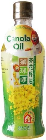 Lion & Globe 100% Pure Canola Oil, 600 ml