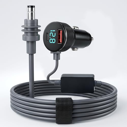 Cargador coche Starlink Mini para solucionar cortes de energía con voltímetro integrado