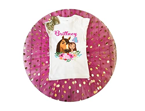 Spirit Riding Free Birthday T Shirt Tutu Set for Girl- Spirit Riding Free Outfit