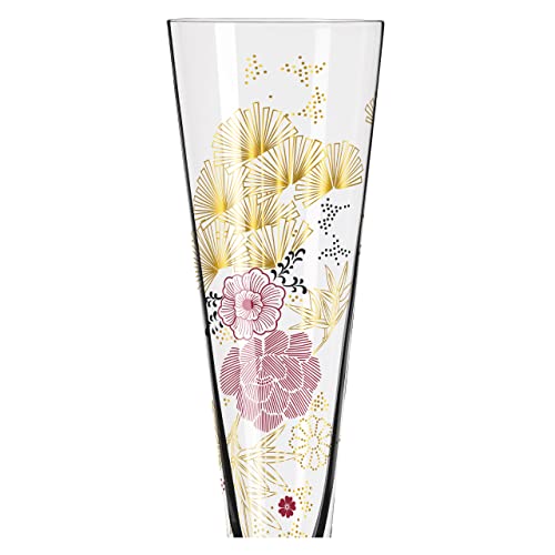 Copa de champán Ritzenhoff con oro auténtico y diseño alemán Goldnacht 7