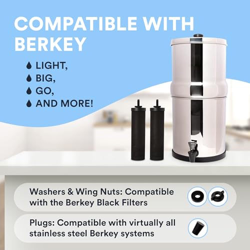 Filtros de agua Berkey piezas de repuesto con enchufes Impresa 3