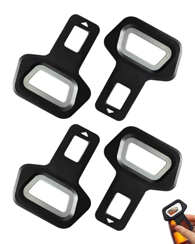 GRETY Accesorios Para Coche, 4 Piezas De Inserciones Para Cinturón De Seguridad De Coche Adaptador De Cinturón Enchufe De Extensión De Clip Se Puede Utilizar Como Abridor De Botellas