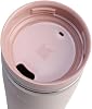 Taza de viaje STANLEY Cafe To Go de 20 oz | Tapa a prueba de fugas de dos piezas con boquilla | Vaso para café, té y bebidas | Taza de café de acero inoxidable aislado | Libre de BPA | Acero inoxidable Cuarzo Rosa 4