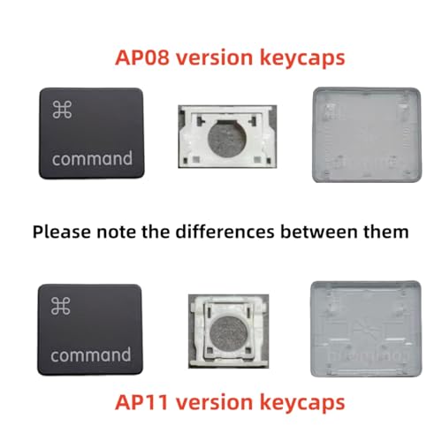Image of Replacement Individual AP08 Type Right Command Key Cap and Hinges for MacBook Pro Model A1425 A1502 A1398 for MacBook Air Model A1369 /A1466 Keyboard to Replace The Right Command Key Cap and Hinge