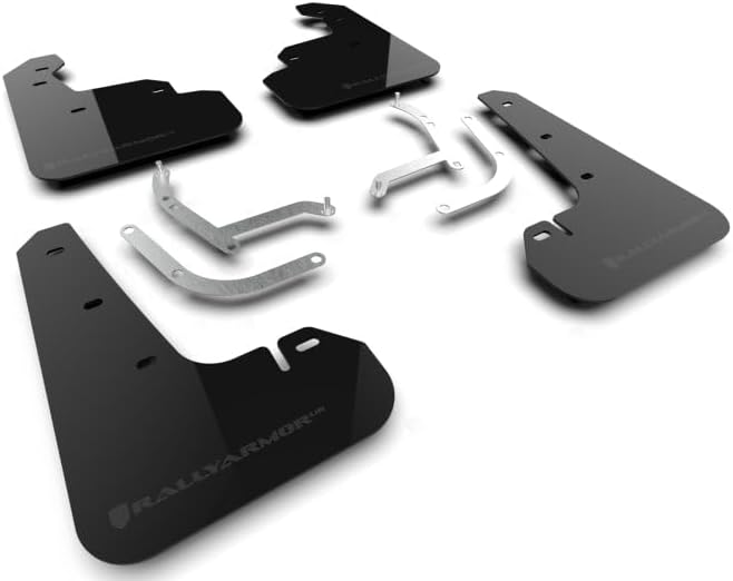 Rally Armor MF105-UR-BLK-GRY Compatible con Subaru Impreza 2024 Negro UR Barro Flap con logotipo gris