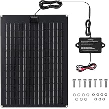 Solar Battery Charger Maintainer, Zuomeng 20W Solar Panel Kit for Dump Trailer Built-in Maintenance Pulse & Intelligent MPPT Charge Controller, Waterproof, Suitable for 12V Lead-Acid Battery