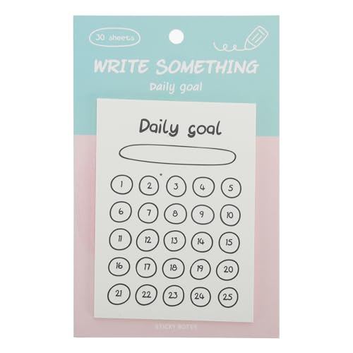 付箋 やることリスト メモ帳 メモ用紙 シール 便利シール 文房具 可愛い 強粘着 しおり 勉強 仕事 オフィス用 30枚 毎日の目標