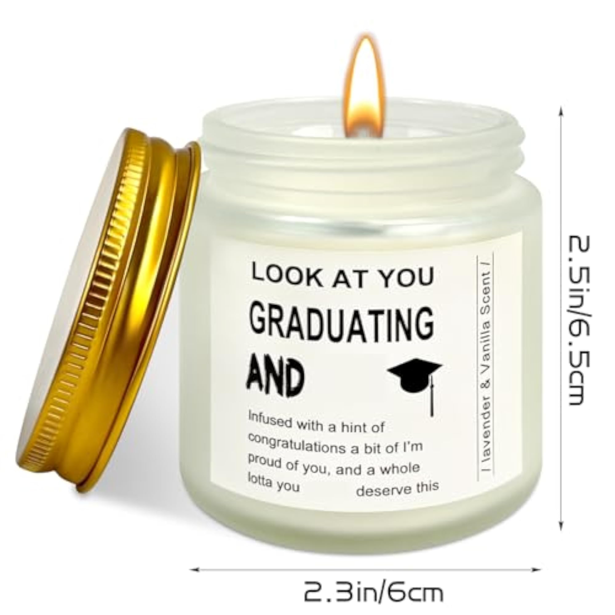 Funny Grad Candle Graduation Gift for Her 2025