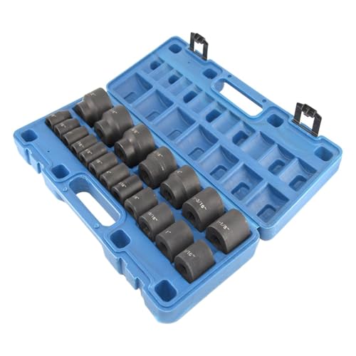 Coffret de douilles 1/2 acier robuste 19 pièces compact - 5