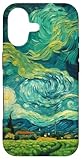 Van Gogh Green Wheat Fields Modern Art Painting Case for iPhone 17
