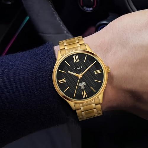 Image of TIMEX Empera Round 43mm Black Dial Analog Pair Watch - TW00PR283
