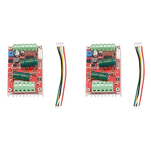 Iyalezirk 2X DC6-60V 400W BLDC Regulador Motor Brushless CC Trifásico PWM Tarjeta Driver de Control Motor Hall 12V 24V 48V
