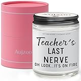 Teacher Appreciation Gifts for Women Men,Funny Personalized Teacher Gifts for Preschool Teacher Science Teacher History Teacher Dance Teacher -Lavender Scented Candles