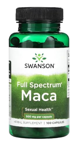 Swanson - MACA 500 MG | Apoya la salud sexual y el equilibrio hormonal - 100 cápsulas