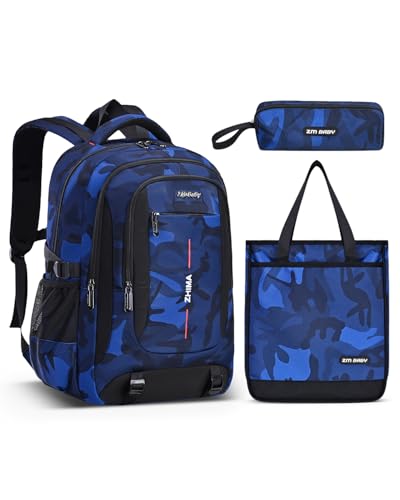 Amythe Schulrucksack Jungen Teenager, Schulranzen für Jungen der 3. 5. bis...