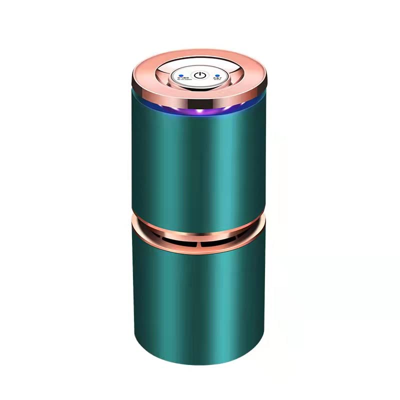 M&J&DELEEAir Purifier and Humidifier, Home and Car Air Purifier, Negative Ion Filter, Activated Carbon Adsorption, Desktop Air Purifier (Green)