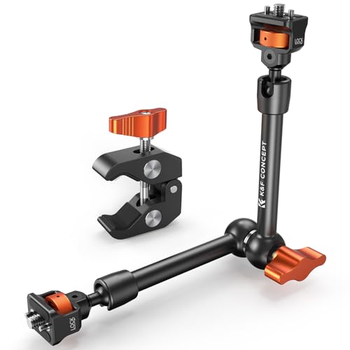 K&F CONCEPT Magic Arm with Super Clamp – Portable Camera Mount
