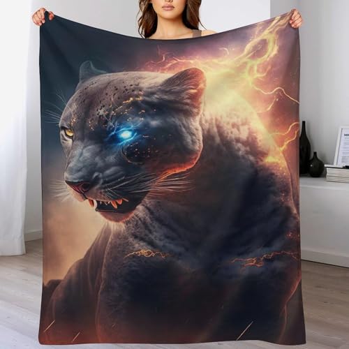 Couverture léopard en flannel douce contre le froid lavable en machine - 2