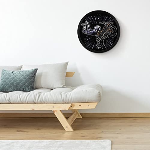 Pendule murale moderne cosmonaute de 25.4cm pour decoration de maison - 5