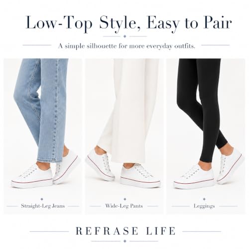 Image of REFRASE LIFE Womens Platform Sneakers with Wedge 3 Inches Height Boost Hidden Heel Shoes, Casual Height Increase Walking Fashion Shoes for Women and Girls