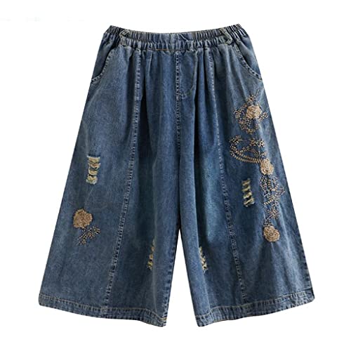 Womens vintage ripped jeans en coupe droite ample et style streetwear