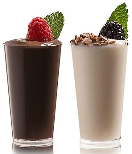 Zappy ZP-102WS-100 3 Oz Disposable Plastic Straight Wall Shooter Glasses Clear Dessert Cups And Tasting Spoons thumb #1