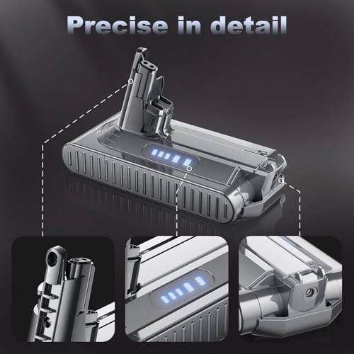 Image of Upgraded 25.2V 10000mAh High-Capacity Replacement for Dyson V10 Battery Compatible with Dyson V10 Animal Absolute Fluffy Motorhead SV12 Handheld Cordless Vacuum Cleaner Li-ion 969352-02 Battery