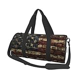 Sac de sport de voyage avec drapeau américain pour homme et femme, sac fourre-tout de sport, bagage à main pour week-end, travail, camping
