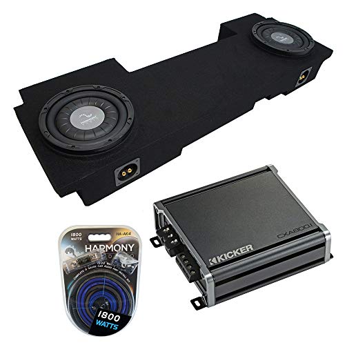 Harmony Audio Compatible with 2002-2013 Chevy Avalanche Underseat Bundle F104 Dual 10