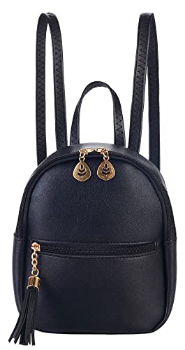 NUWA Mini Backpack Purse for Women Small Backpack for Teen Girl Gifts Trendy Stuff Cell Phone Purse Crossbody Wallet Lightweight Pouch Bag (Black5)2