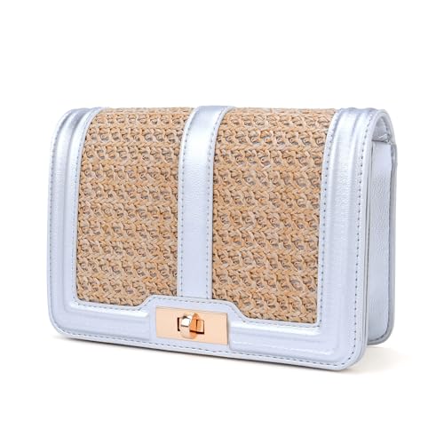 Image of Ayliss Straw Crossbody Bags for Women Straw Purses Handbags Shoulder Clutch Purse Summer Beach Woven Bags for Vacation