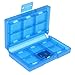 Produktbild perfk 24 Slot Game Card Case Spiel Kassettenbox Spielkarten Box Organizer für Nintendo Switch - Blau