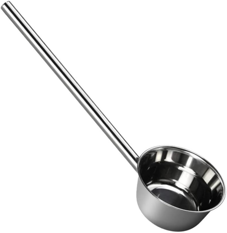 22 Inch Hotel Canteen Stainless Steel Ladle with Long Handle Silver Serving Spoon for Cooking Serving Kitchen