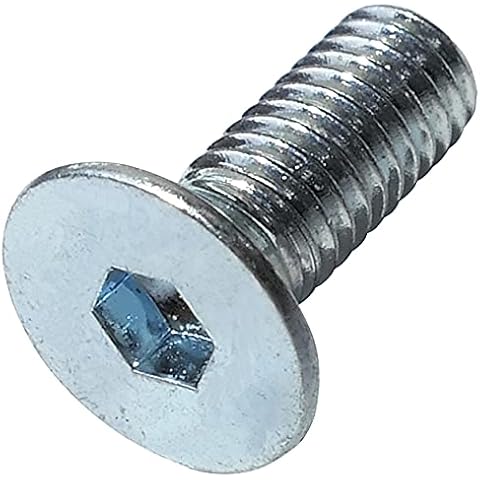 AERZETIX - C52924 - Satz von 50 Maschinenschrauben M3x8mm senkkopf mit innensechskant - DIN 7991 - härte 8.8 - kohlenstoffstahl/verzinkt Cover