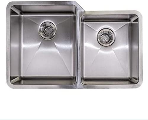 Miseno MSS3221SR6040 32" Undermount Double Basin Kitchen Sink with 60/40 Offset Basin Split - 16 Gauge Stainless Steel