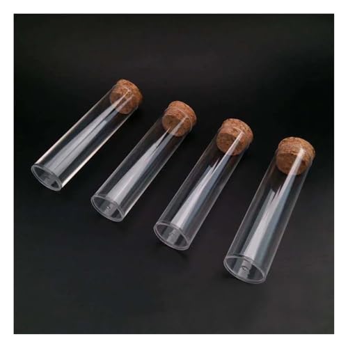 Fournitures de laboratoire tubes en plastique transparents avec bouchon liège 13x78