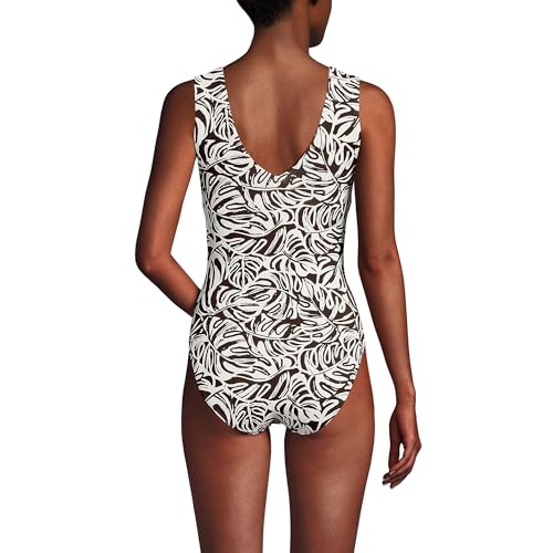 Lands' End Women's Sculpting Suit Sweetheart V-Wire High Leg One Piece Swimsuit2
