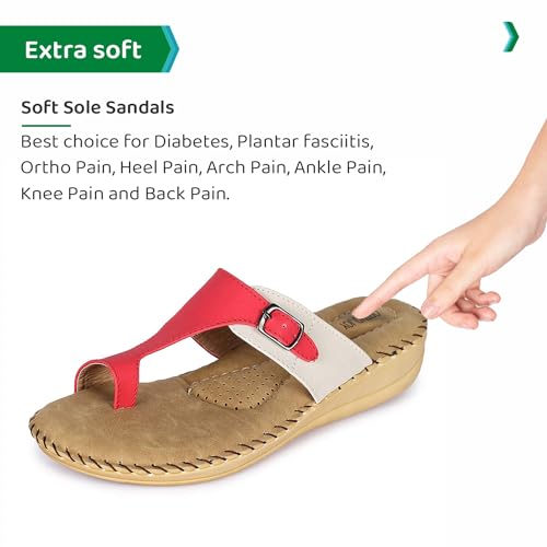 Image of ORTHO JOY Extra-Soft Women's Doctor Ortho Slippers /Flip-Flops For Women